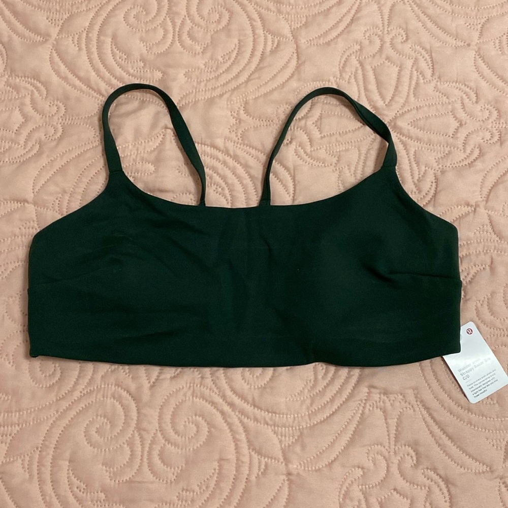 Wunder train strappy racer bra
